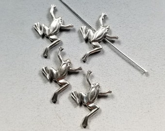 Hard to Find...Sterling Silver Frog Beads