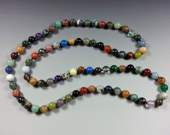 30" Multi-Stone Necklace-81 Different Gemstones.....My "Whammy 81" Necklace