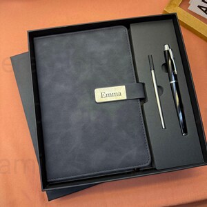 Carnet de notes personnalisé pour femme, ensemble carnet et stylo, cadeau pour fille, cadeau pour maman, journal intime avec boîte-cadeau, cadeau de remerciement, cadeau papa maman