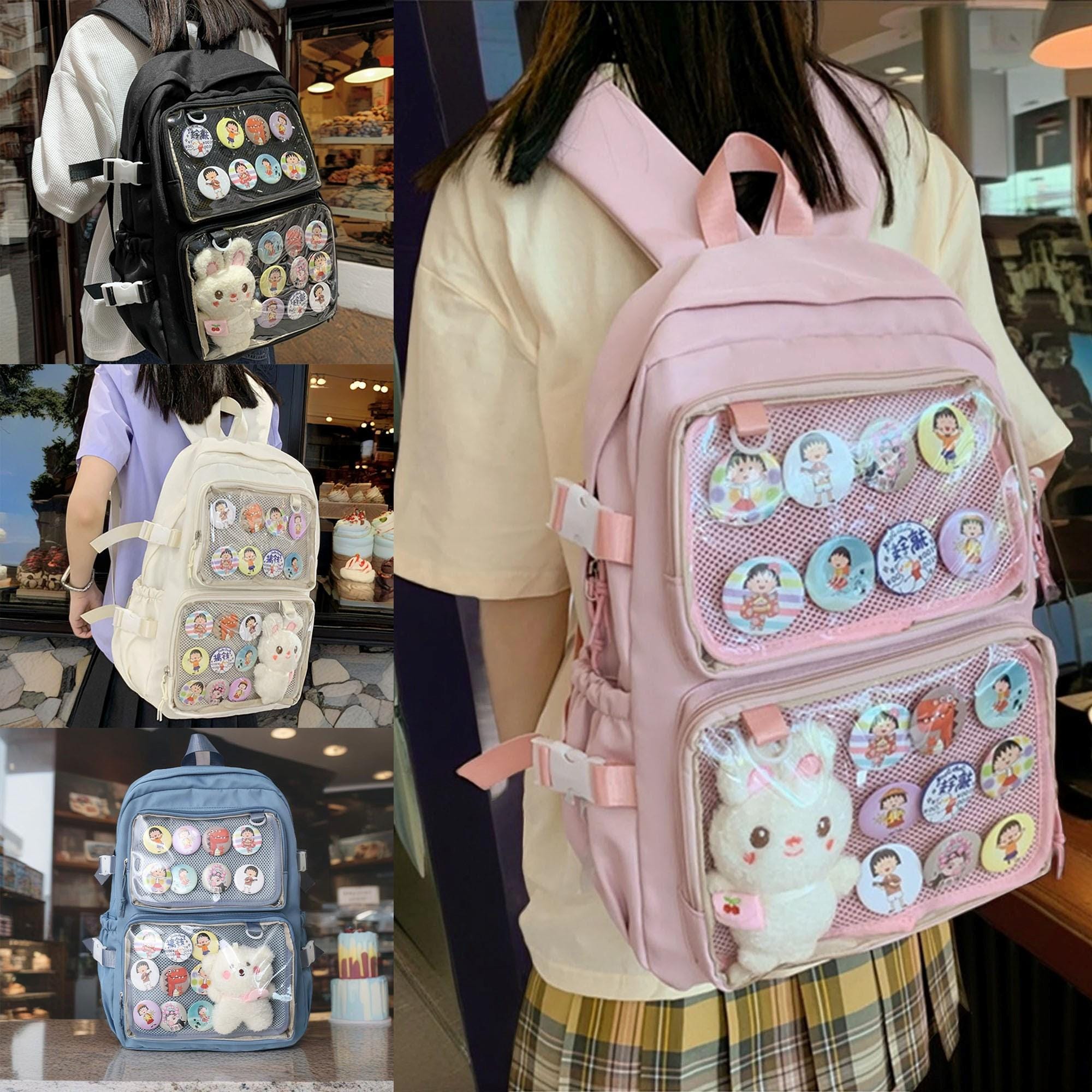 Backpack Ita Bag Pin Display Bag Anime Ita Bag Kawaii Ita Bag Window Bag Anime Backpack Cute Bag Gift for Her Gift for Anime Lovers Etsy