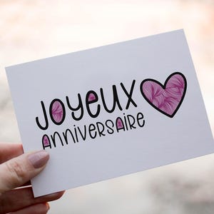 Carte Joyeux Anniversaire