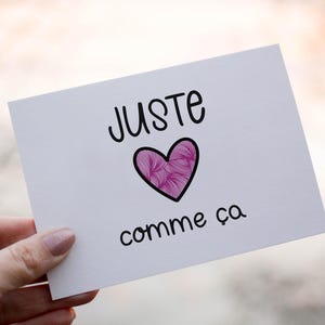 Carte Juste comme ça