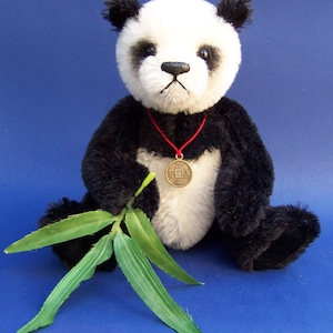 PDF Teddy bear pattern Panda bear, 8 inches fully jointed mohair teddybear