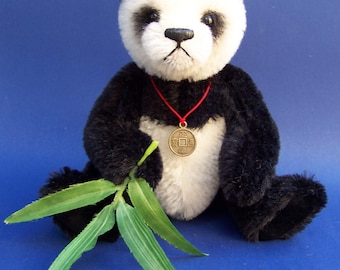 PDF Teddy bear pattern Panda bear, 8 inches fully jointed mohair teddybear