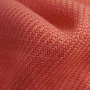 Heavyweight Wool Blend Fabric | Small Herringbone Twill Coating Material | Solid Color Winter Coat Fabric by the Half Meter | 61" Wide