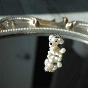 Baroque Pearl Pendant - White Baroque Pearl - Cute Dog Pearl Necklace - Lovely Animal Baroque Pearl