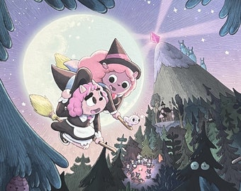 Summer Camp Island Susie and Ramona 8 x 10 Giclee Print