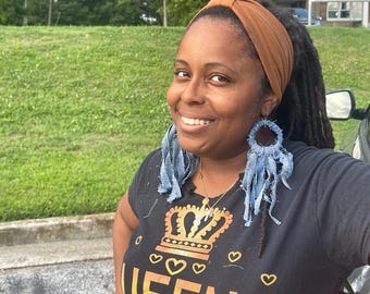 Mustard & Black Tassel Earrings