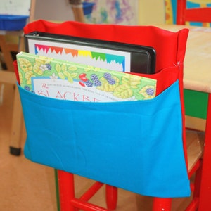 25 2 Pocket Chair Pocket, Seat Desk Pouch Create your OWN CoLOR Combination Chair Pocket Factory CHOOSE YOUR SiZE image 3