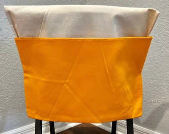 1 Chair Pocket, Seat, Desk, Pouch, Chair Cover, Desk Organizer, Classroom Pocket, Duck Cloth, Canvas  COLOR and SIZE Chair Pocket Factory