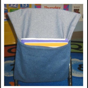 How To MAKE A Chair Pocket, Desk Seat Cover, Pouch INSTRUCTIONS DIY Customize it to Fit Chairs Sewing Pattern Digital Download Homeschool image 3