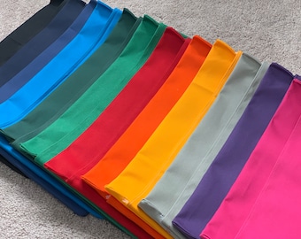 30 Chair Pockets, Seat Desk Pouch,  Washable Duck Cloth Chair Pocket Factory YOU CHOOSE the SiZE and Colors Classroom Desk Organizer