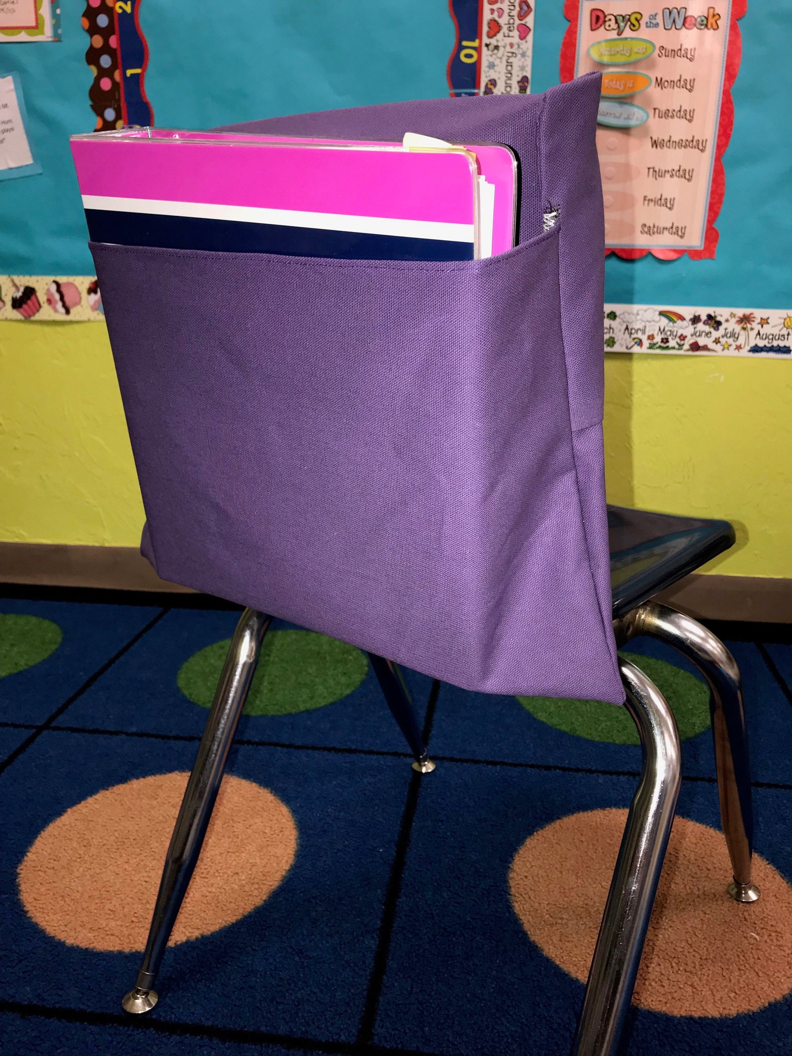 Classroom Chair Pockets Seat Sacks Desk Organizer Chair Etsy