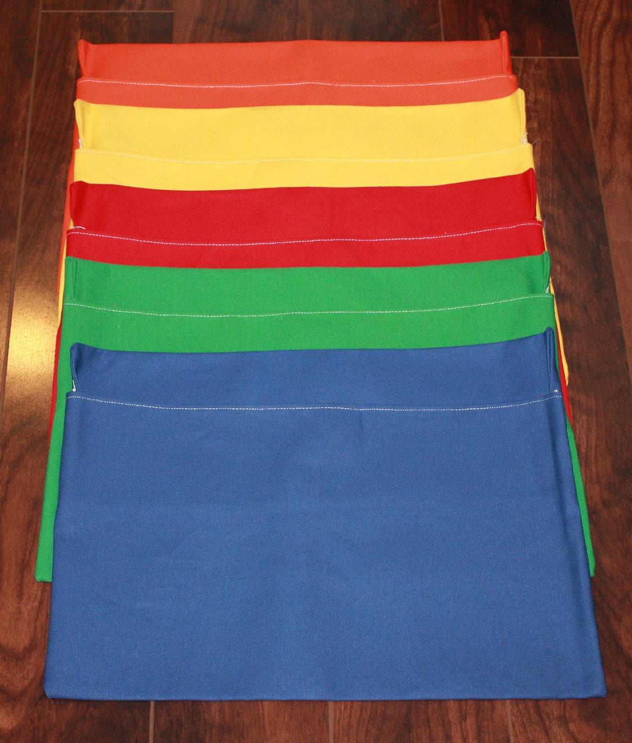 10 Chair Pockets Seat Desk Pouch Canvas Chair Pocket Fits Etsy