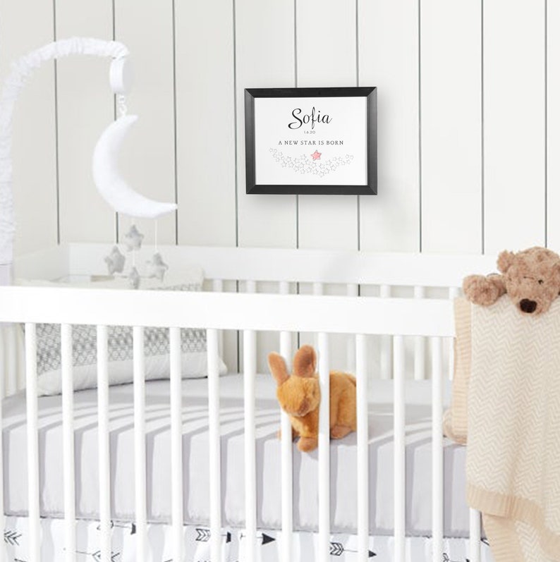 Newborn/Baby Custom Wall Art available with custom name and Etsy
