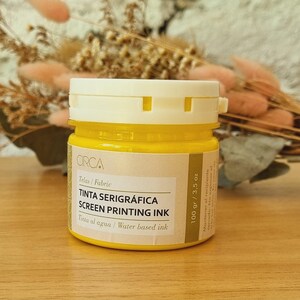 5-Piece Textile Screen Printing Ink Kit, Water-Based Stamps, Fabric Paint image 4