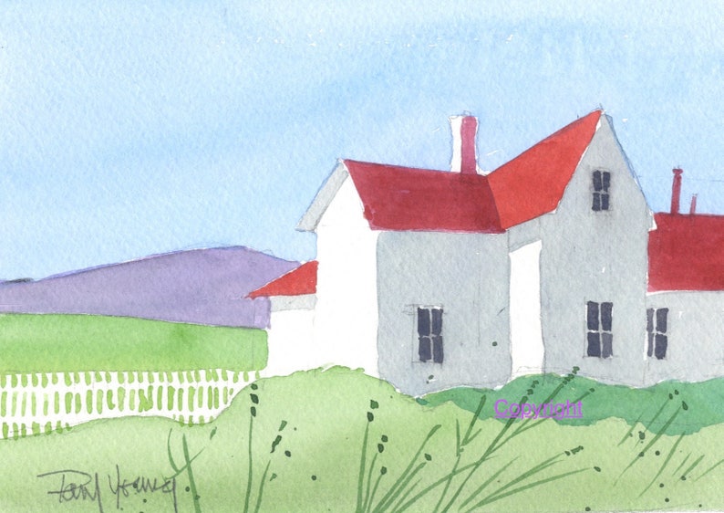Watercolor Mini Scenes Original Painting