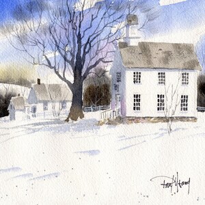 Country Church-Print from an original watercolor painting