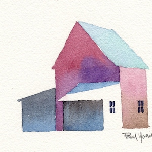 Barn 2-Print from an original watercolor painting