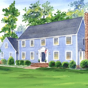 Custom House Painting Home Portrait Drawing Sketch Gift-FREE SHIPPING