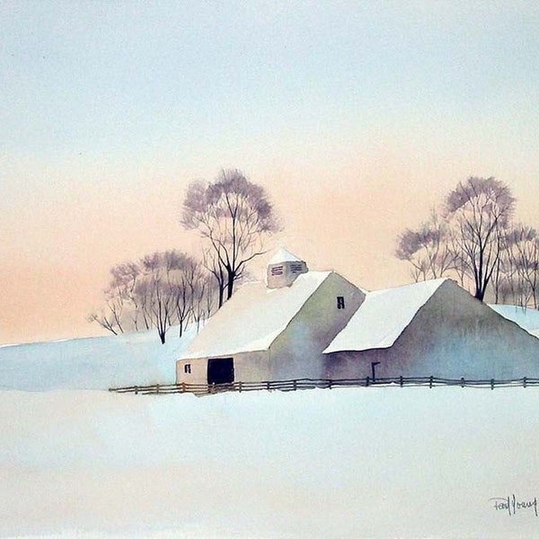 Minus Eleven Degrees-Print from an original watercolor painting