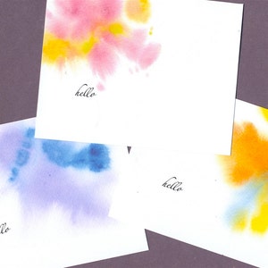 Custom Boxed Note Cards-Watercolor Blends-printed from original watercolor paintings