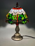 Dragonfly Tiffany Table Lamp, Home Decor, Handmade Antique Lighting, 8” Animal Tiffany lamp