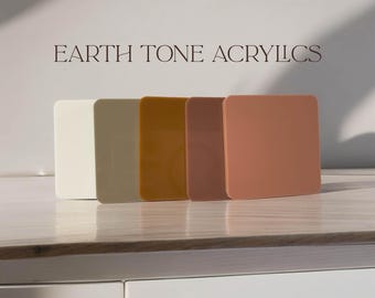 アーストーンアクリルカラー 1/8インチ厚アクリルシートブランク、レーザーカット、UV印刷対応 Glowforgeシートサイズ レーザー加工可能、クラフトブランク