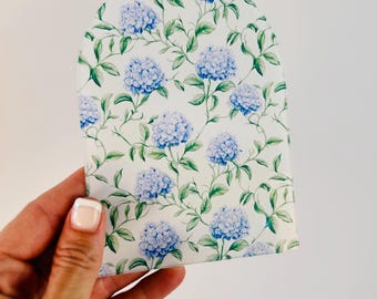 French Country Hydrangeas Chinoiserie Patterned Print, UV Printed Acrylic, Maker's Craft Sheet Blanks, Laser Cutting Earrings/Signs/Jewelry