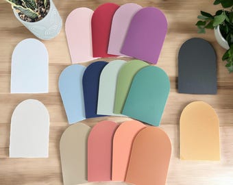 ARCH Blanks 1/8" Acrilico, Taglio Laser, Stampa UV, Fogli Glowforge Dimensioni: Blu Rosa Polvere Terracotta Salvia Blu Navy, Foglio Artigianale Laserabile