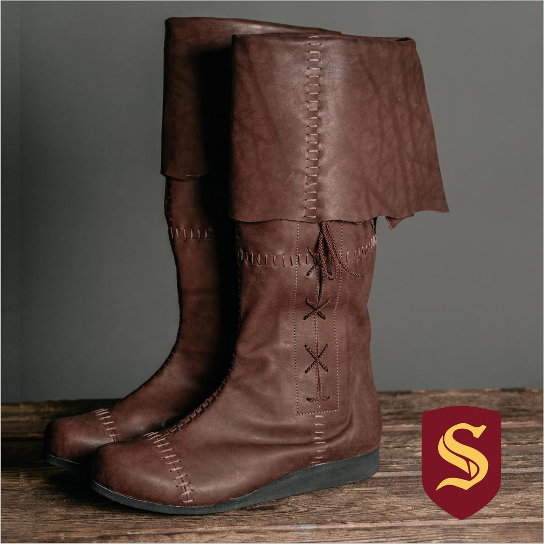 Medieval Boots Ernest Light Brown