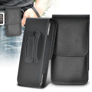 Schwarz Gürtelclip Tasche Holster Vertikale Magnetische Handytasche Abdeckung Halter - Love Your Phone