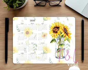 Maus Pad PNG Erwachsenen Shirt Design Sonnenblume Png, Clip Art PNG, Sublimationsclipart, DTF Clip Art, Clipart, Kalender 2026