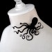 An Octopus Love Affair Brooch / Pin - Large 4' - 33 color options - Laser Cut Acrylic (C.A.B. Fayre Original Design) 