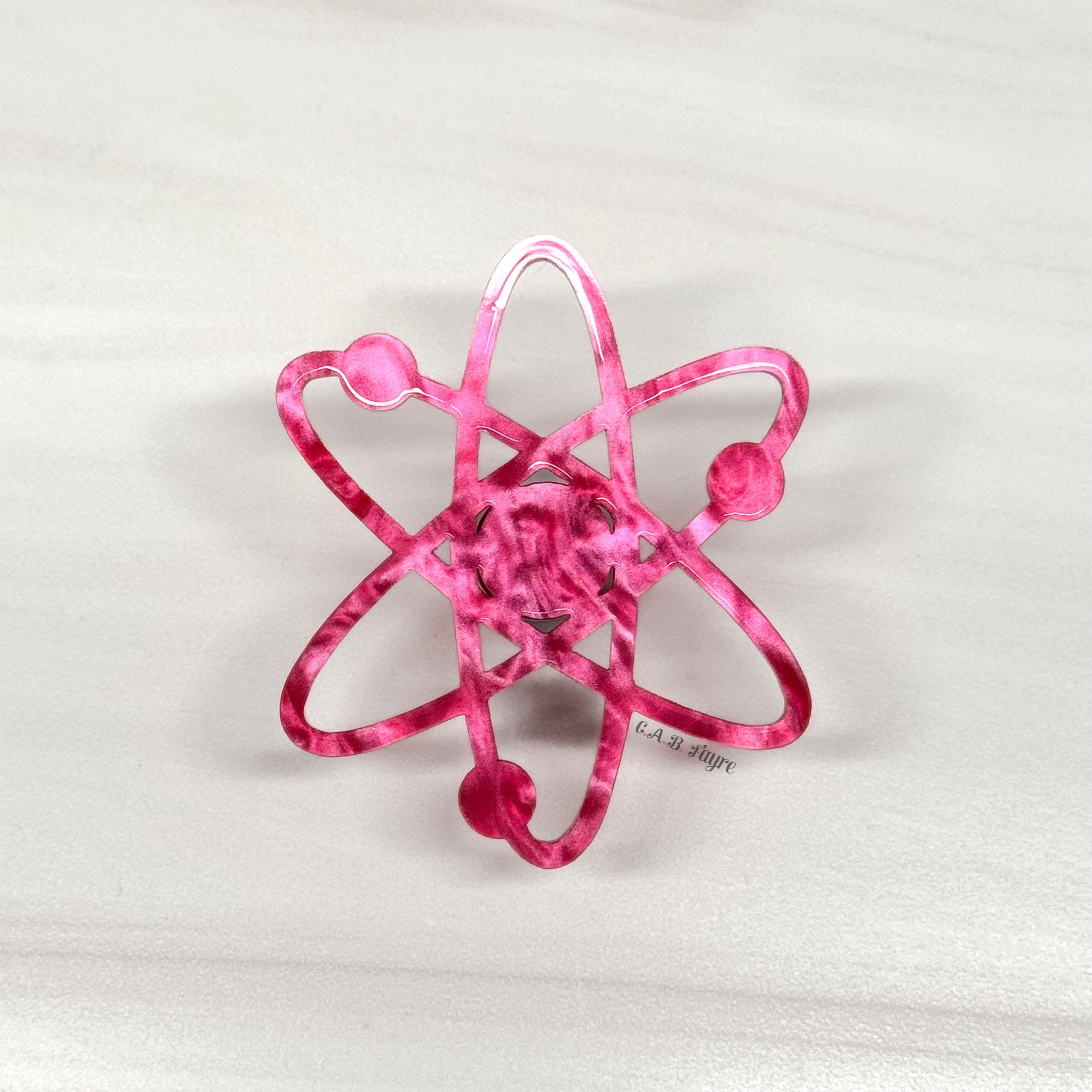 Atomic Symbol Pin - Etsy