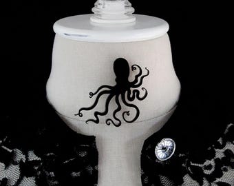 Octopus Silhouette Brooch – 2.5&quot; Octo Pin – 40 Color Options – Acrylic Nautical Sea Life Jewelry