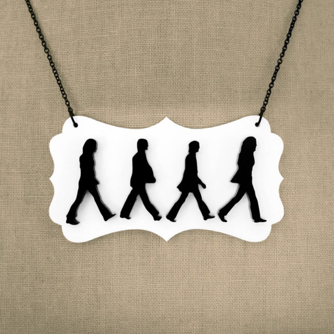 Abbey Road Necklace the Beatles Customize It With 32 Color Etsy