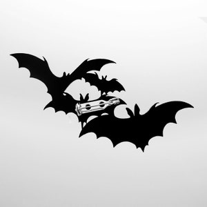 Bat Brooch Laser Cut Acrylic 29 Colors Bat Pin Halloween Jewelry Halloween Brooch Bat Jewelry C.A.B. Fayre Original Design image 3