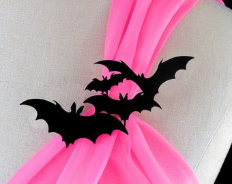 Bat Brooch - Laser Cut Acrylic - 29 Colors - Bat Pin - Halloween Jewelry - Halloween Brooch - Bat Jewelry (C.A.B. Fayre Original Design)