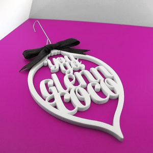 Mean Girls Ornament You Go, Glenn Coco Mean Girls Movie Quote 23 Color Options Laser Cut Acrylic Holiday Decoration Gift Idea image 2