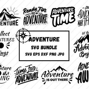 Travel SVG Bundle: Funny Vacation Clipart, Cricut Files (Digital Download