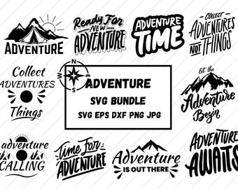 Travel SVG Bundle: Funny Vacation Clipart, Cricut Files (Digital Download