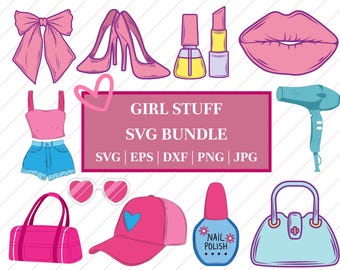 Retro Little Girl SVG Bundle: Cricut & Silhouette Cut Files