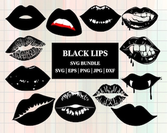 Lips SVG Bundle: Kiss Cut Files for Cricut (Digital Download