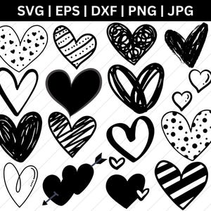 Heart Outline | Heart DIGITAL DOWNLOAD | svg png dxf eps Instant Digital Download