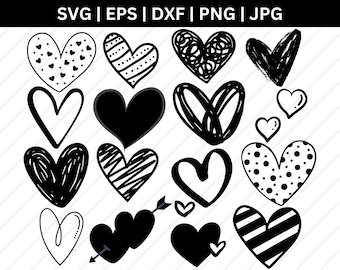 Heart Outline | Heart DIGITAL DOWNLOAD | svg png dxf eps Instant Digital Download