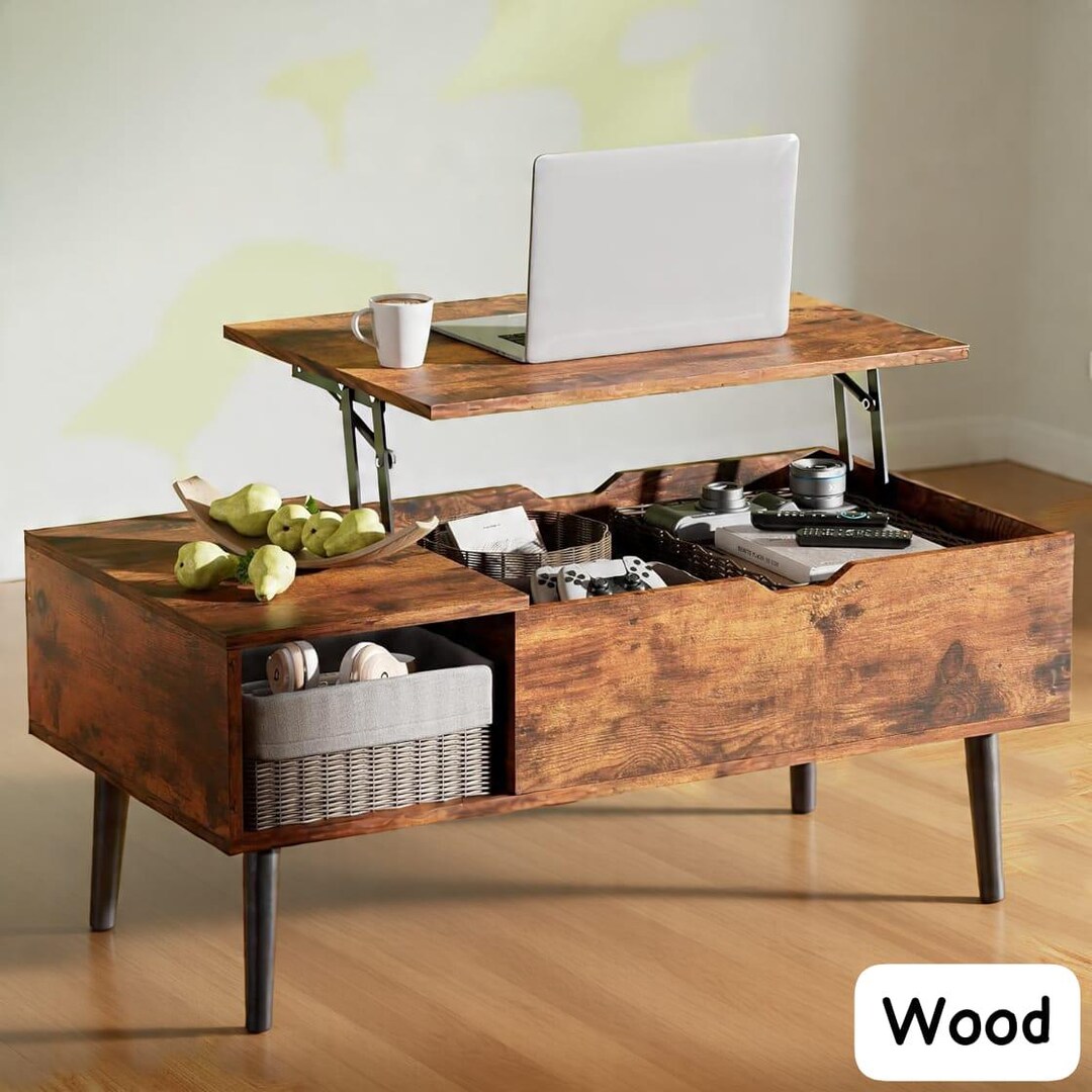 Wood Lift Top Coffee Table - Etsy
