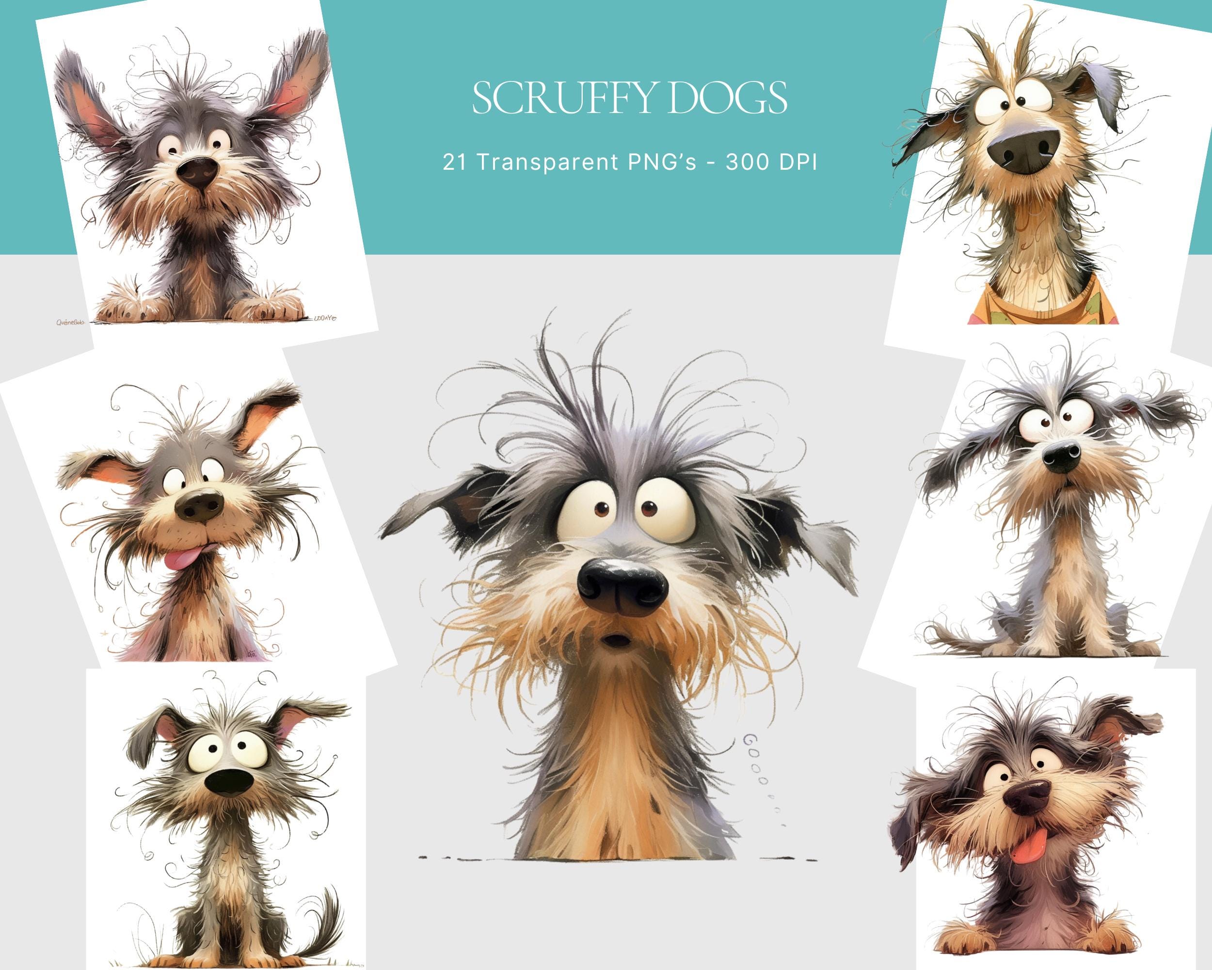 Cute and Funny Dog PNG Clipart Bundle, Funny Dog PNG, Commercial Use ...