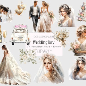 Mariage mariée et le marié dans le dos des cliparts, 35 PNG Couple Clipart jour du mariage Clip Art, clipart mariée et le marié juste commerciale