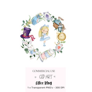 Alice au pays des merveilles Clipart Alice clipart aquarelle Alice au pays des merveilles PNG Alice Adventures Chapelier fou Drink Me White Rabbit Illustration